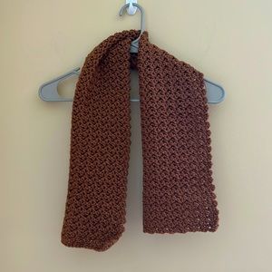 🟤Handmade crocheted, brown scarf, brand new🟤